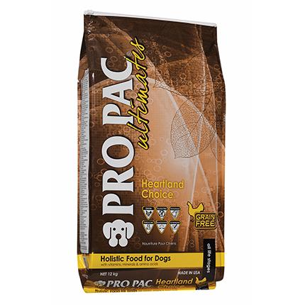 Pro Pac Ultimates Chicken & Brown Rice Heartland Dog Food (Grain Free)
