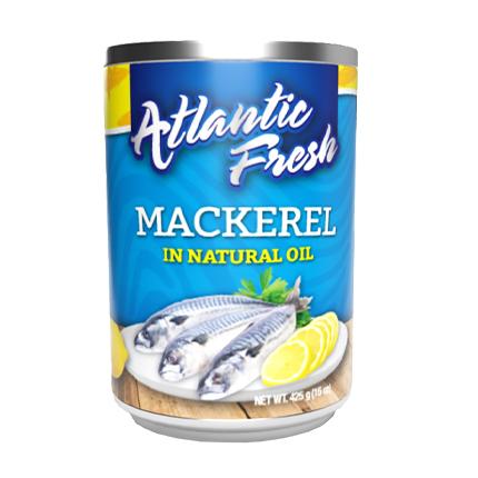 Atlantic Fresh Mackerel (Natural Oil) 15 oz