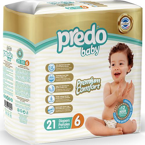 Predo Baby Diapers Size 6 (XL) - 21pk